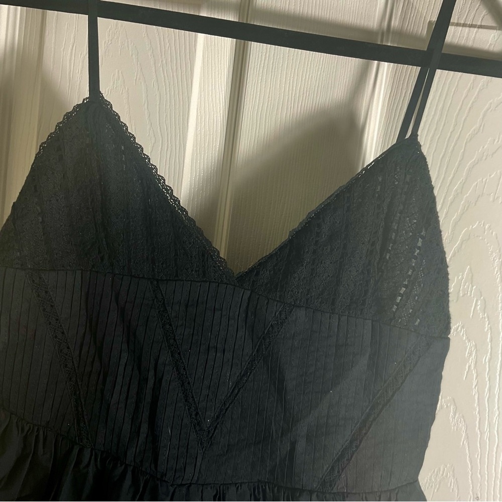 Zara Woman’s Black Spaghetti Strap mini Dress size medium - Picture 6 of 11